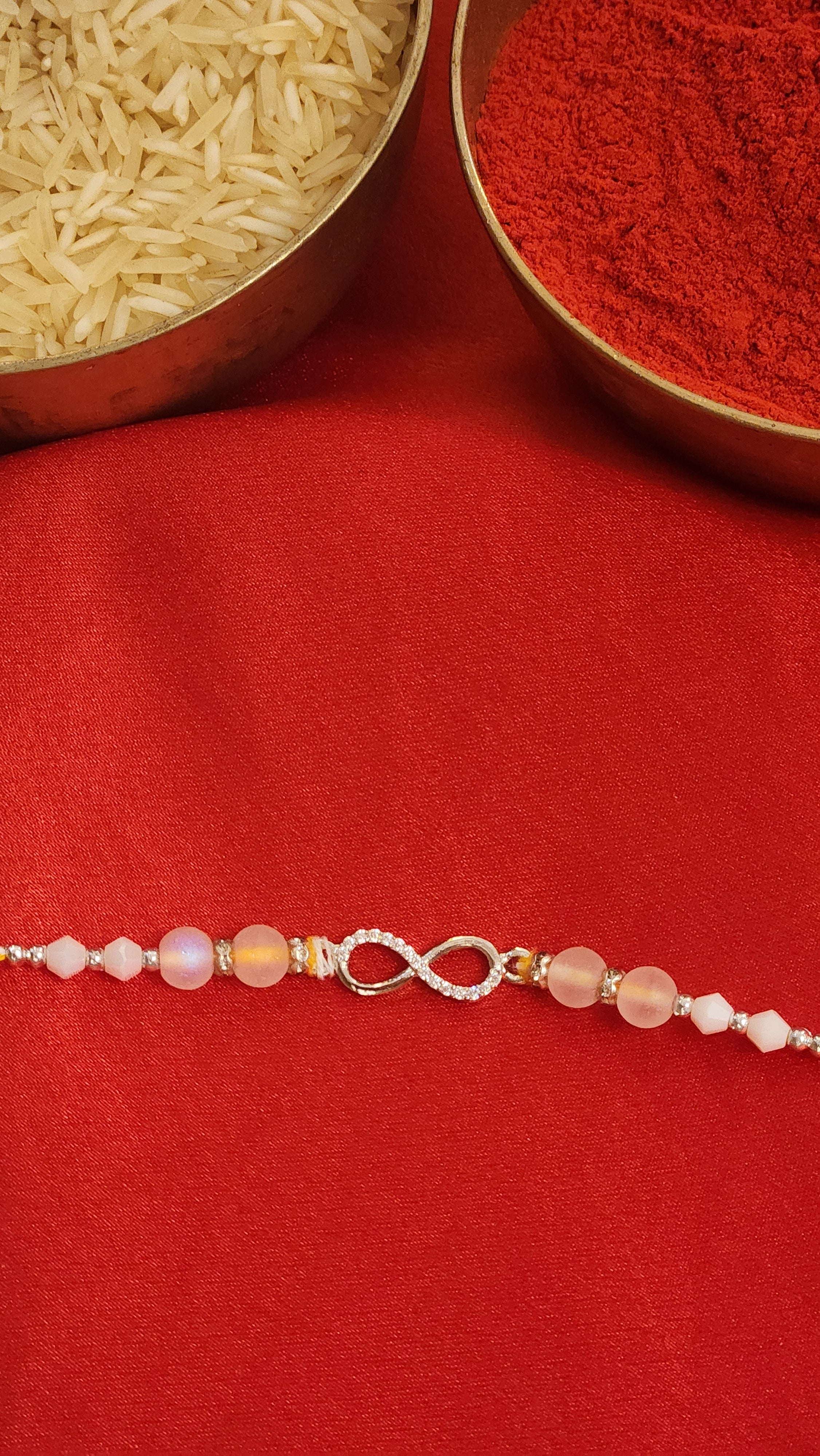 Silver Infinity Rakhi
