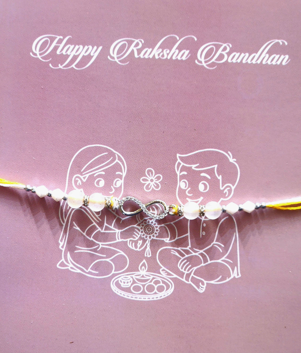 Silver Infinity Rakhi