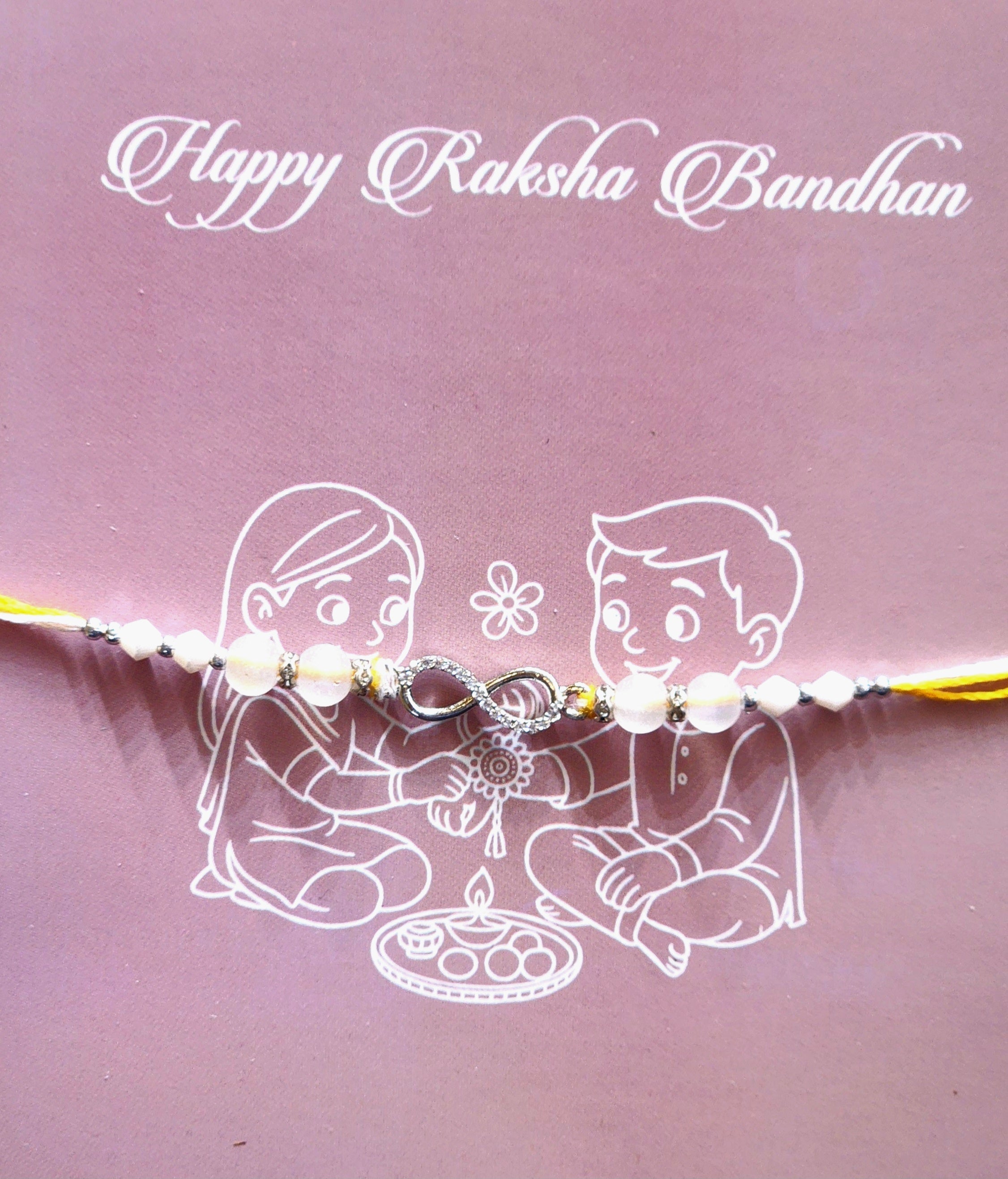 Silver Infinity Rakhi