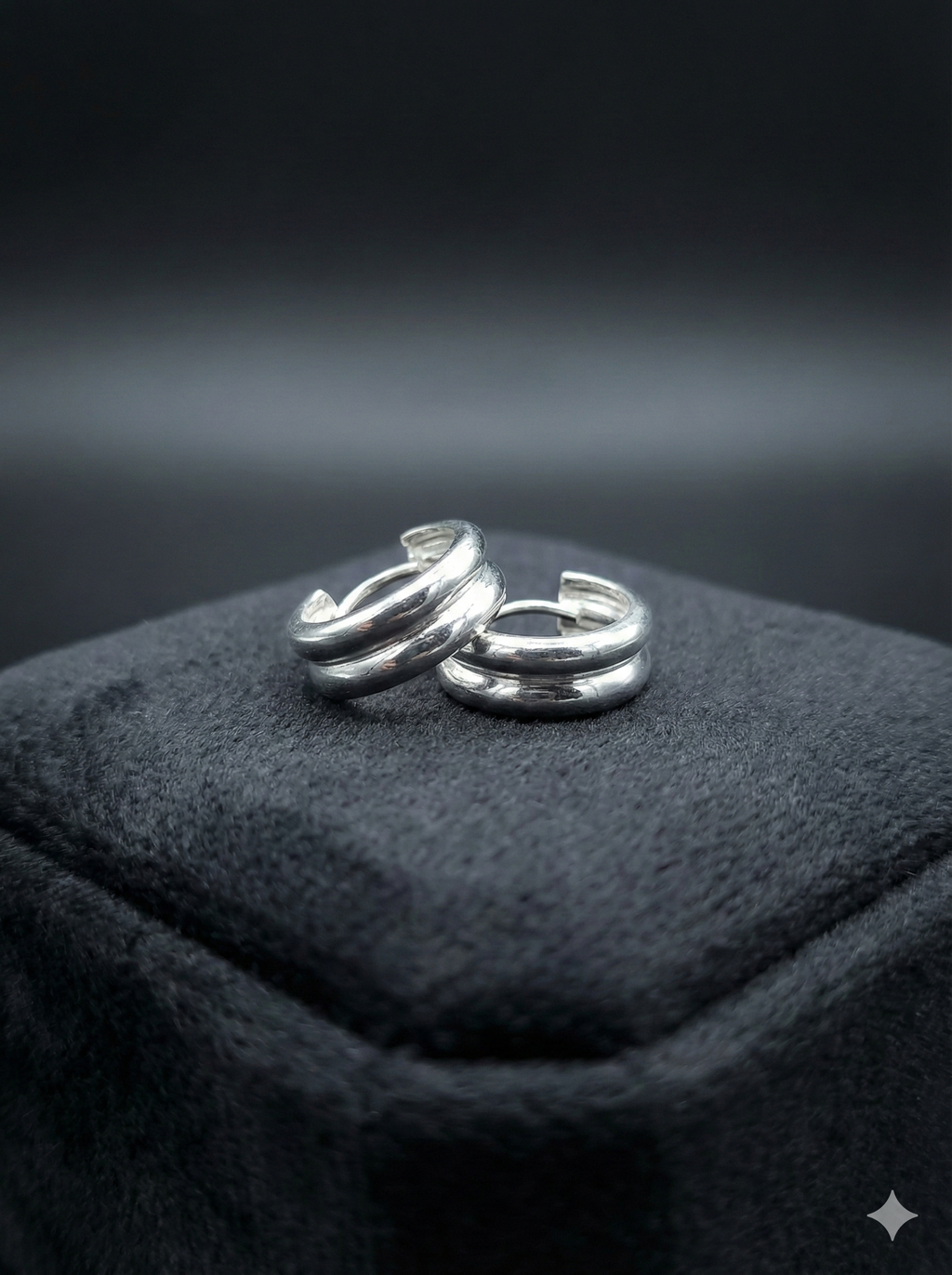 Silver Split Hoops_1