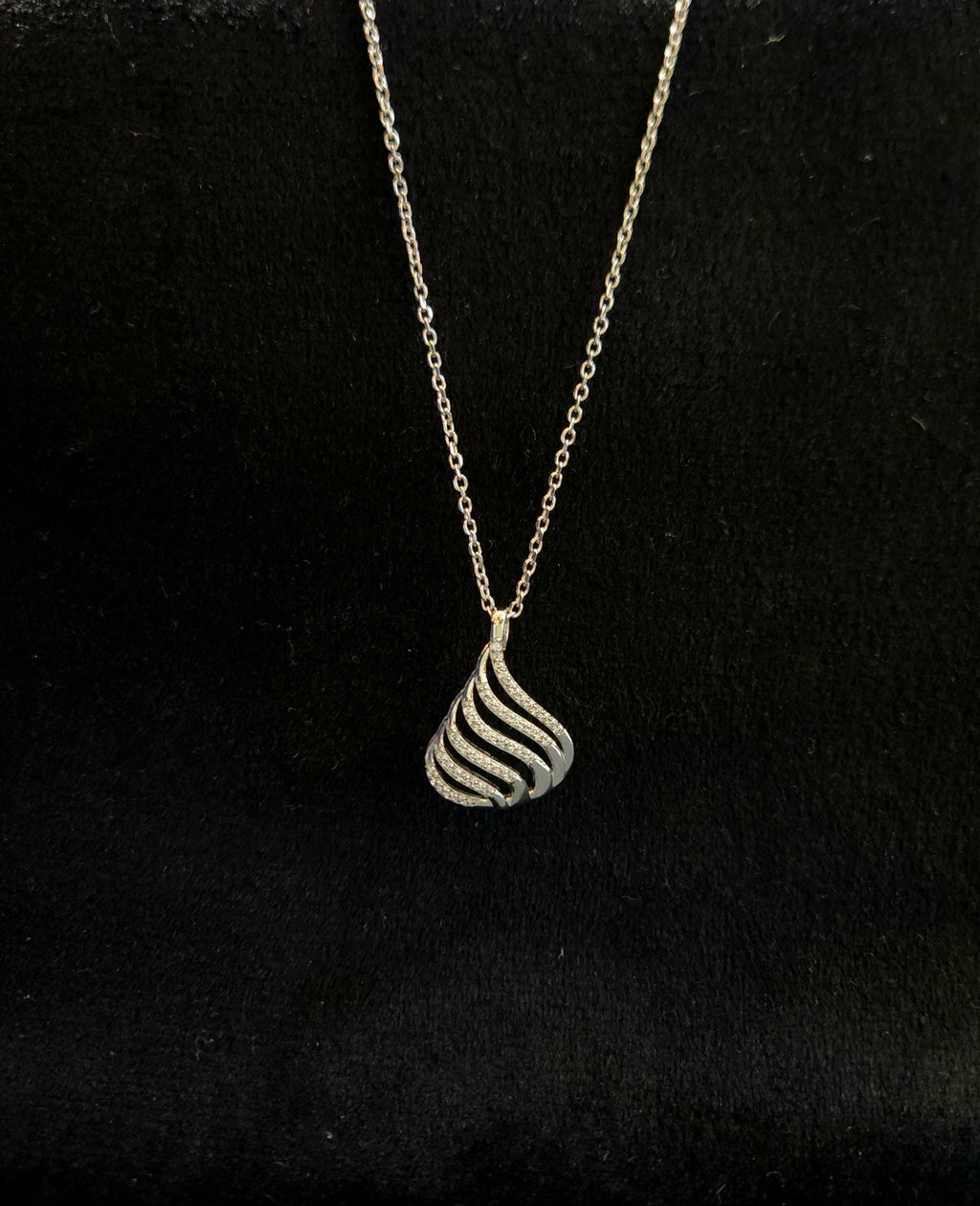 Silver Wave Pendant