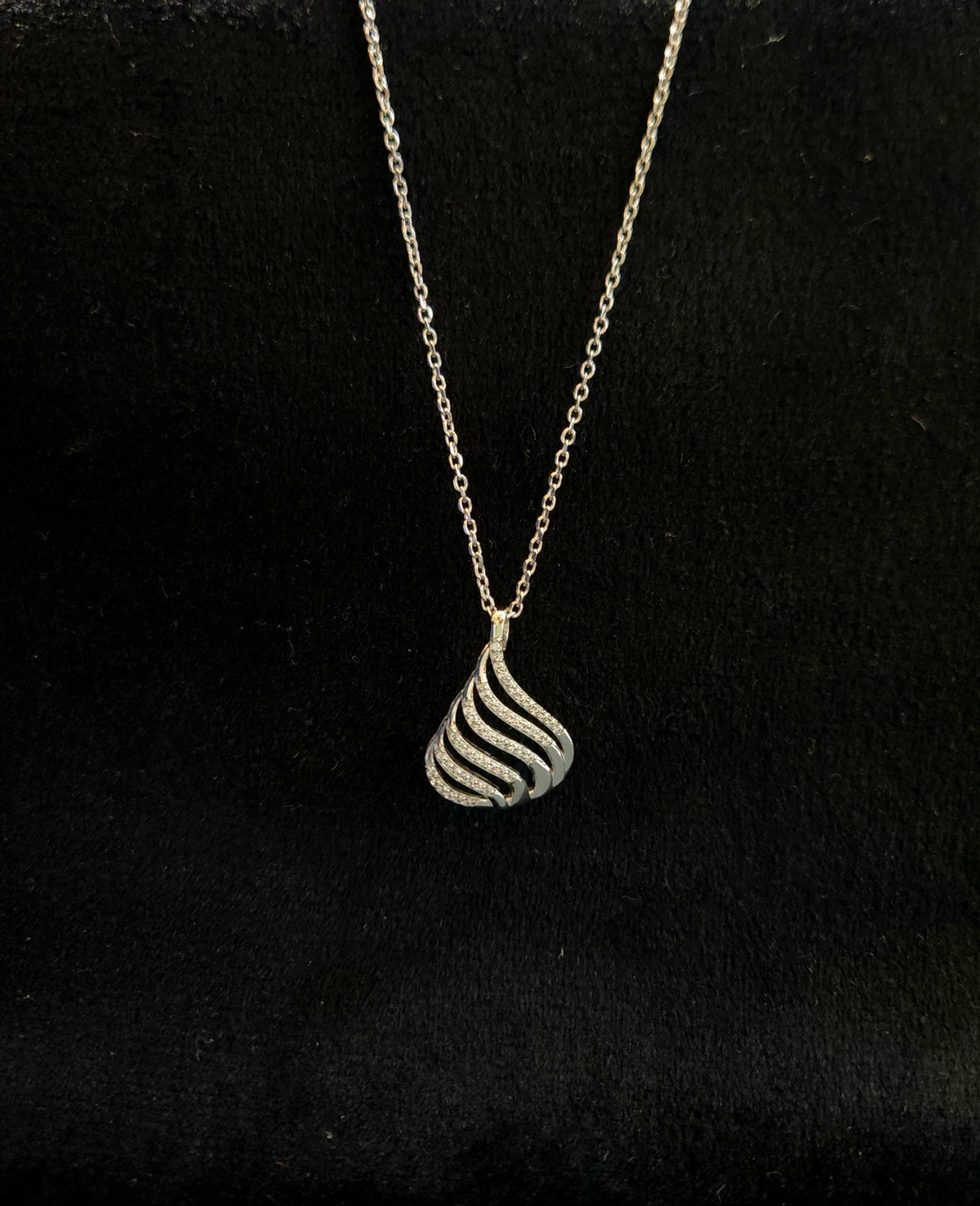 Silver Wave Pendant
