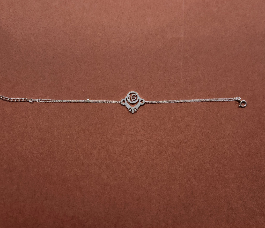 Silver Bloom Rakhi