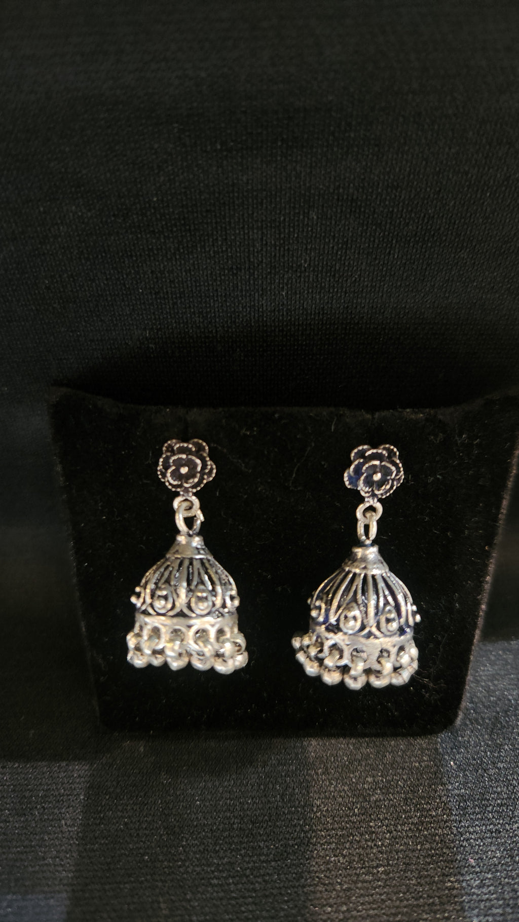 Silver Floral Drops