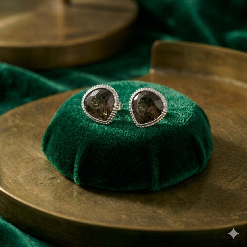 Smoky Trillion Studs