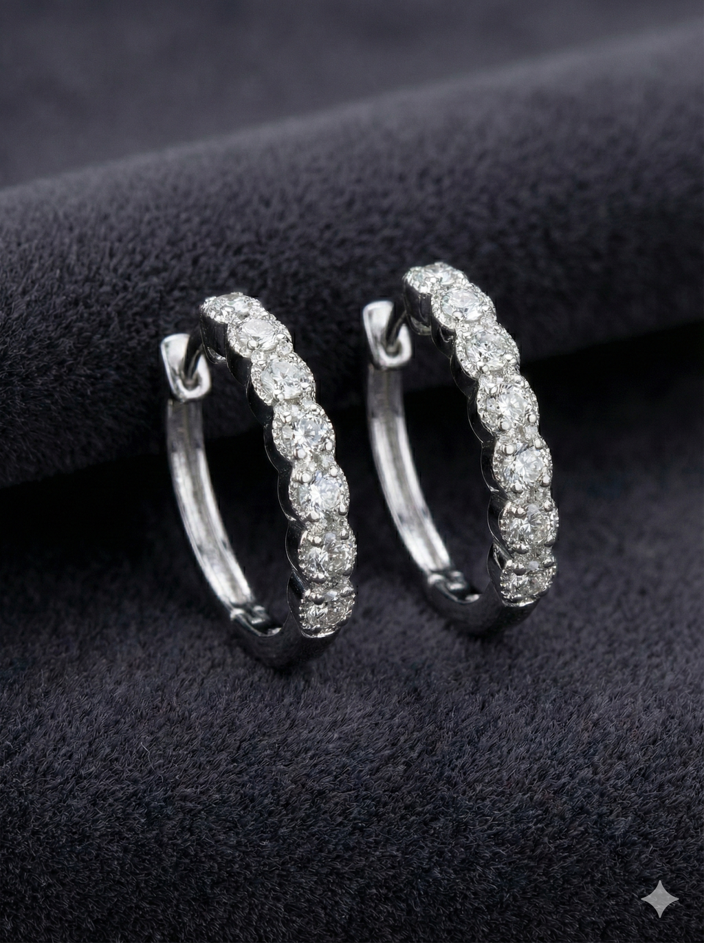 Sparkling Silver Huggies_1