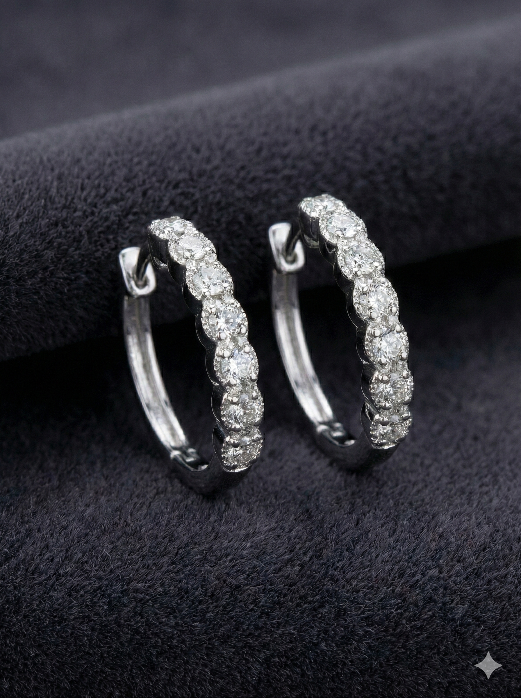Sparkling Silver Huggies_1
