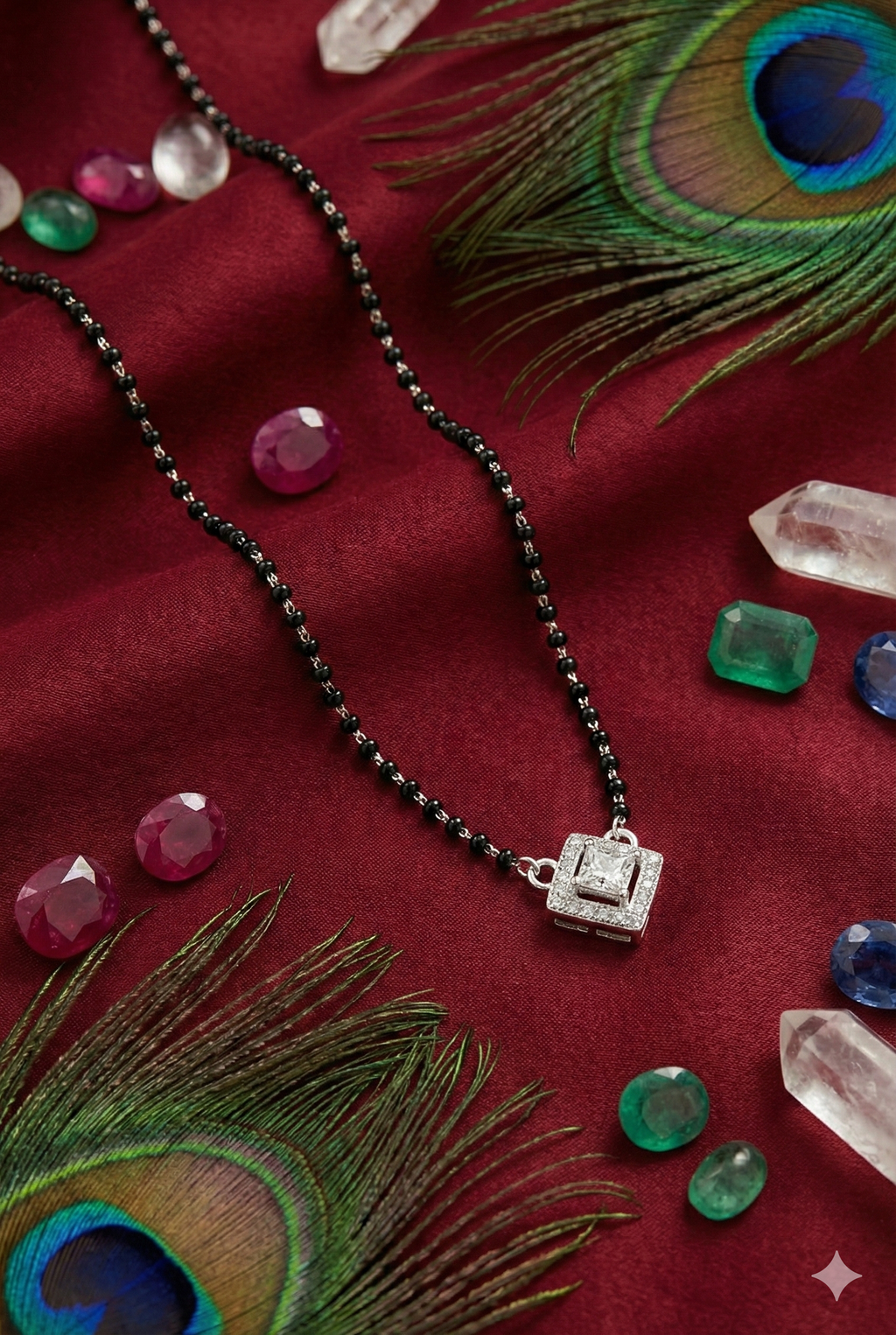 Square CZ Mangalsutra_2