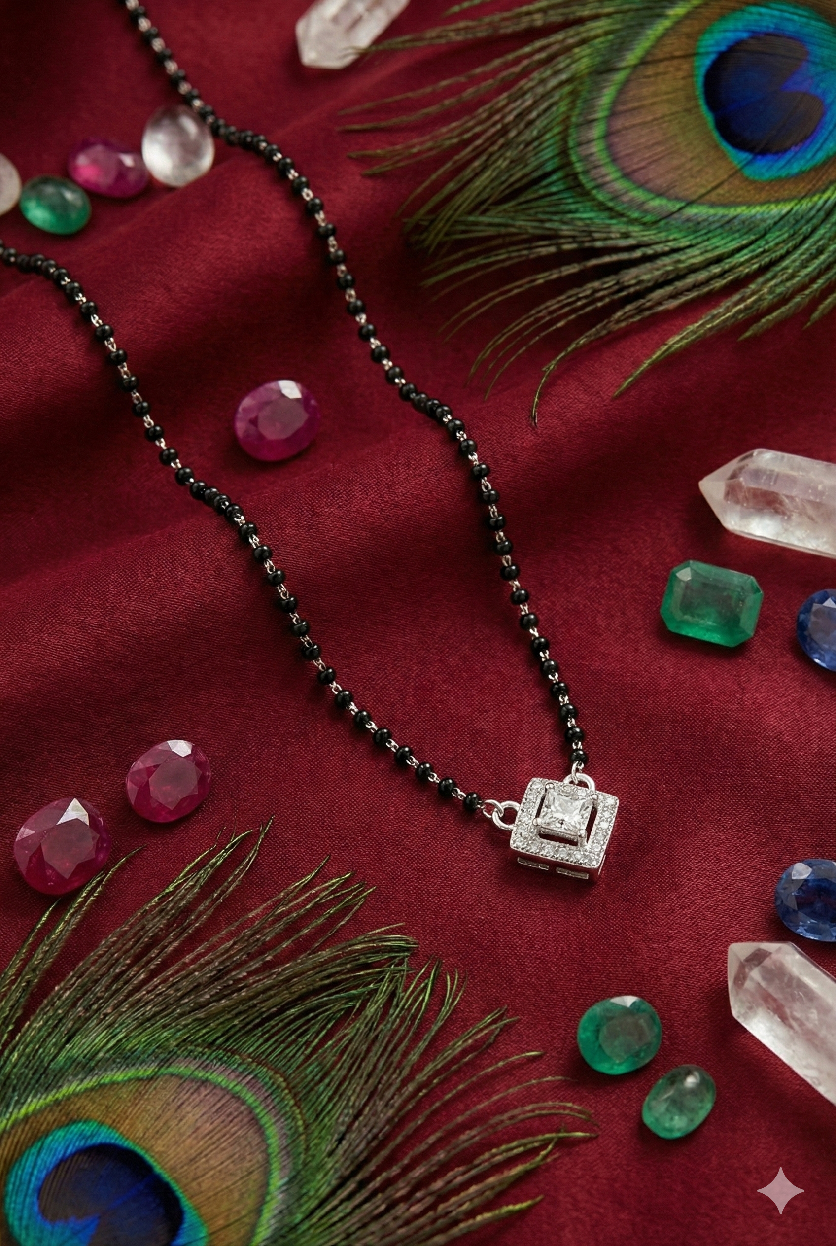 Square CZ Mangalsutra_2