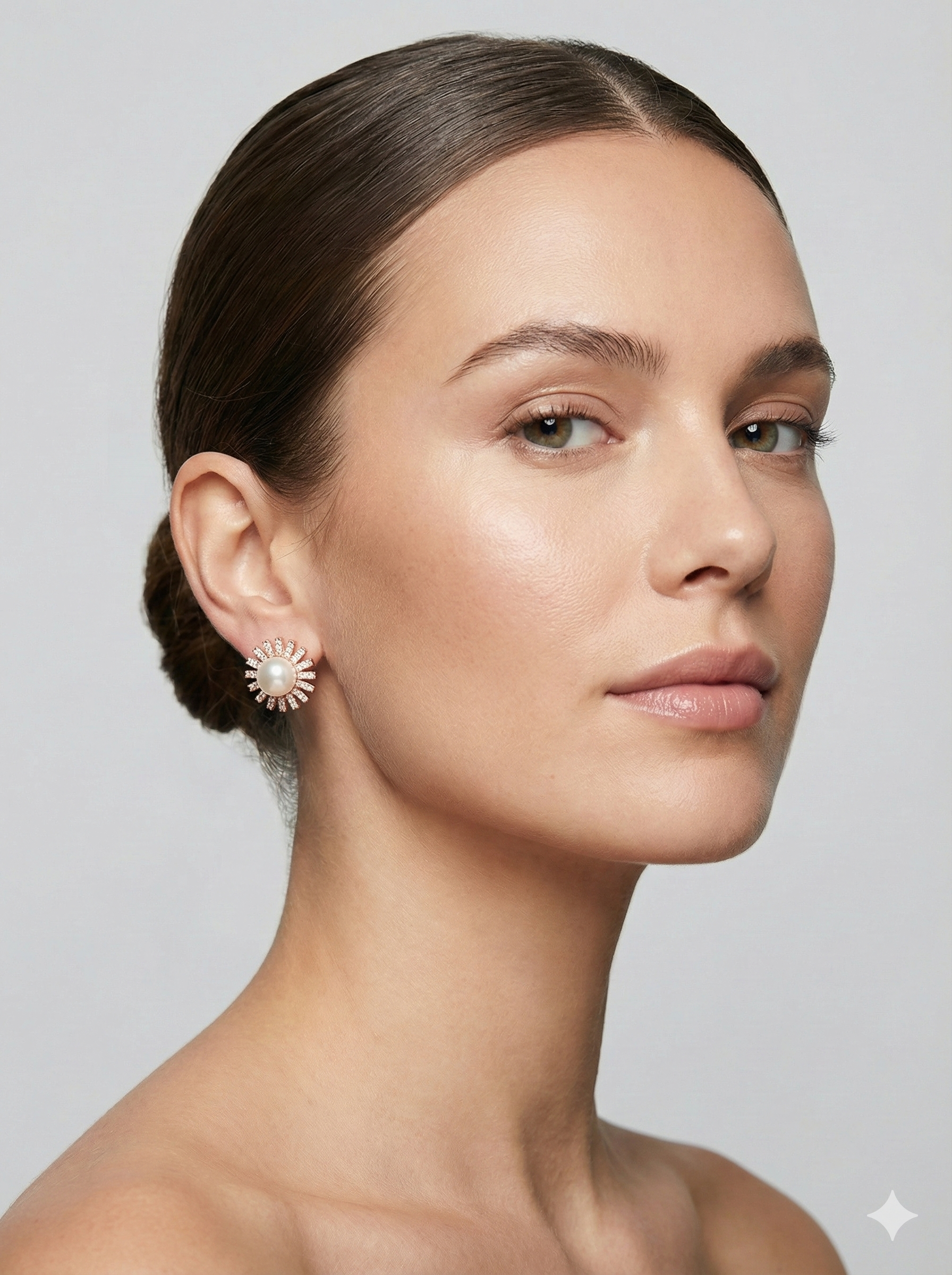 Sunflower Pearl Studs_1