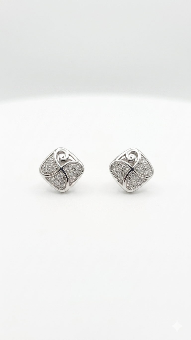 Swirl Stud Earrings