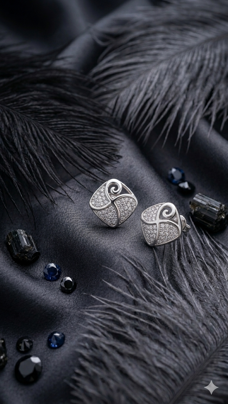 Swirl Stud Earrings