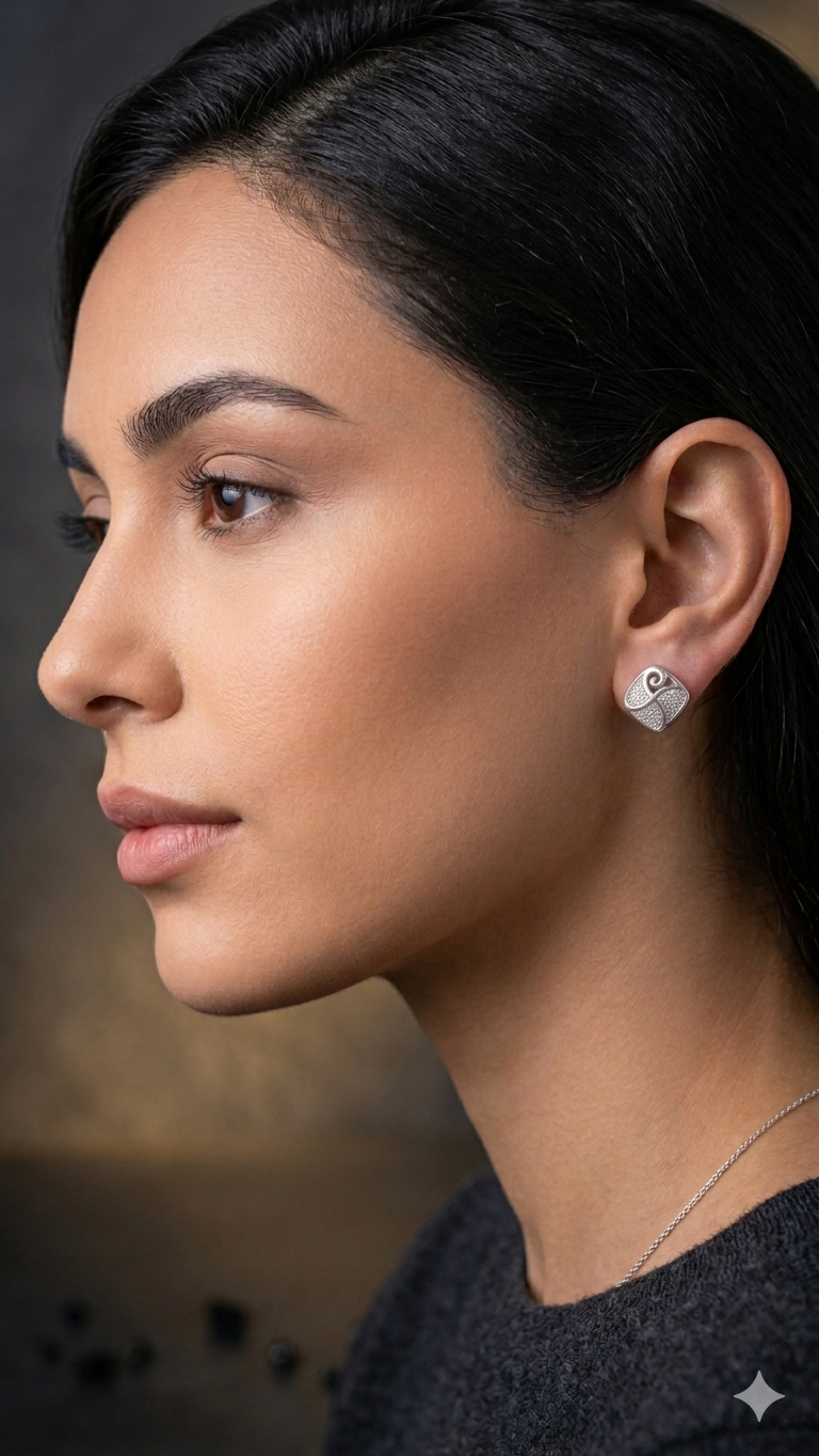 Swirl Stud Earrings