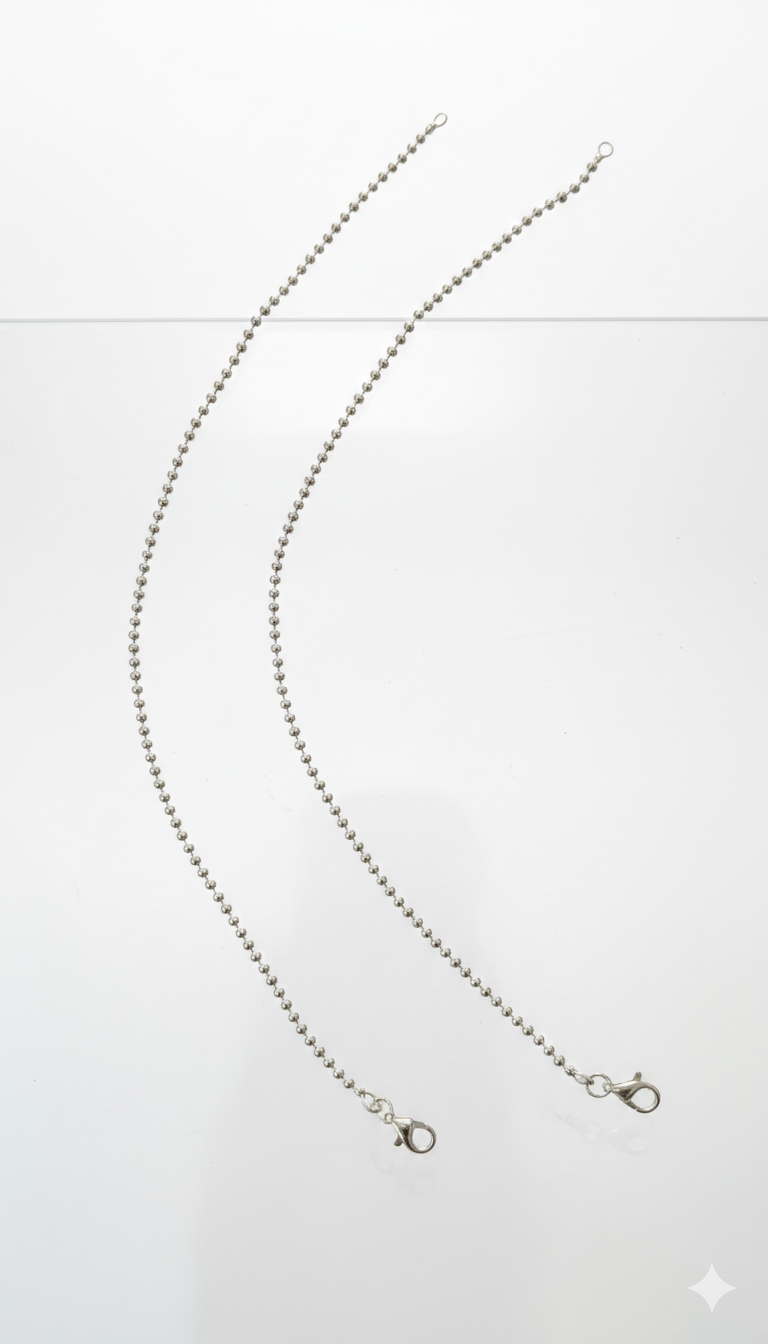 Symmetry in Silver Twin Beaded Payal_2