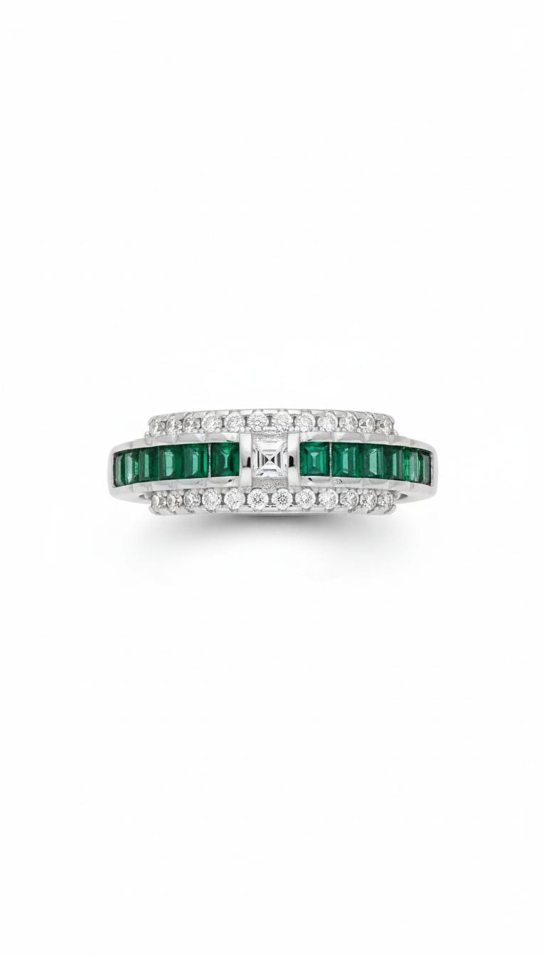 The Art Deco Emerald Band_1