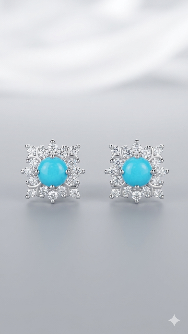 The Azure Bloom Studs