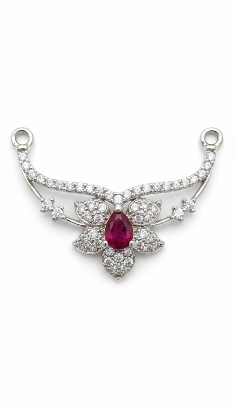 The Crimson Petal Mangalsutra Pendant_1