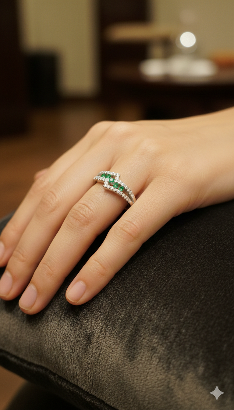 The Emerald Zig-Zag Ring_5