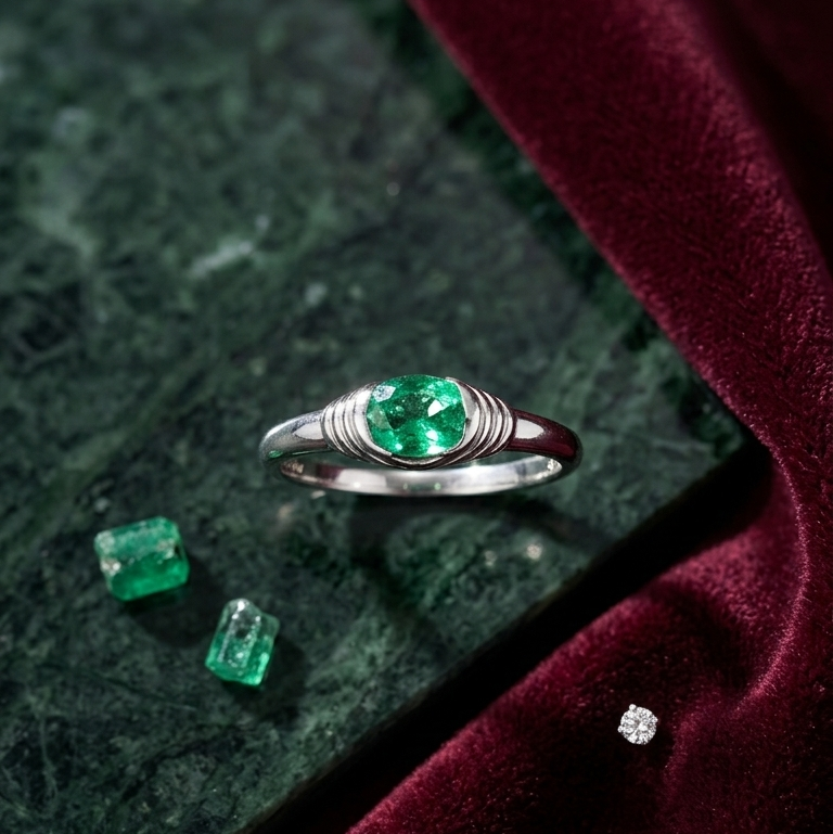 Natural Emerald Ring