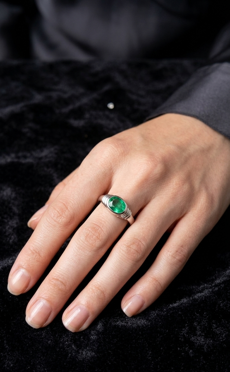 Natural Emerald Ring