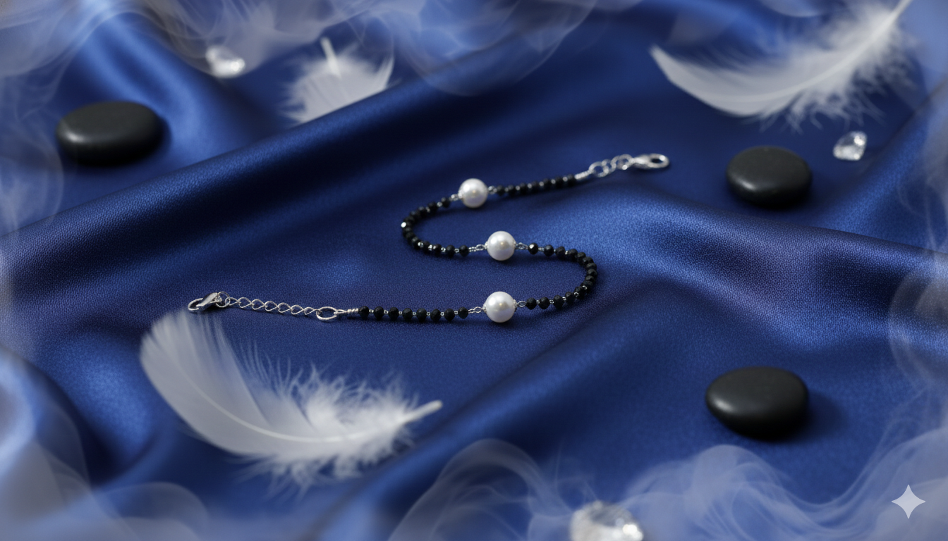 The Obsidian Pearl Link Bracelet_1