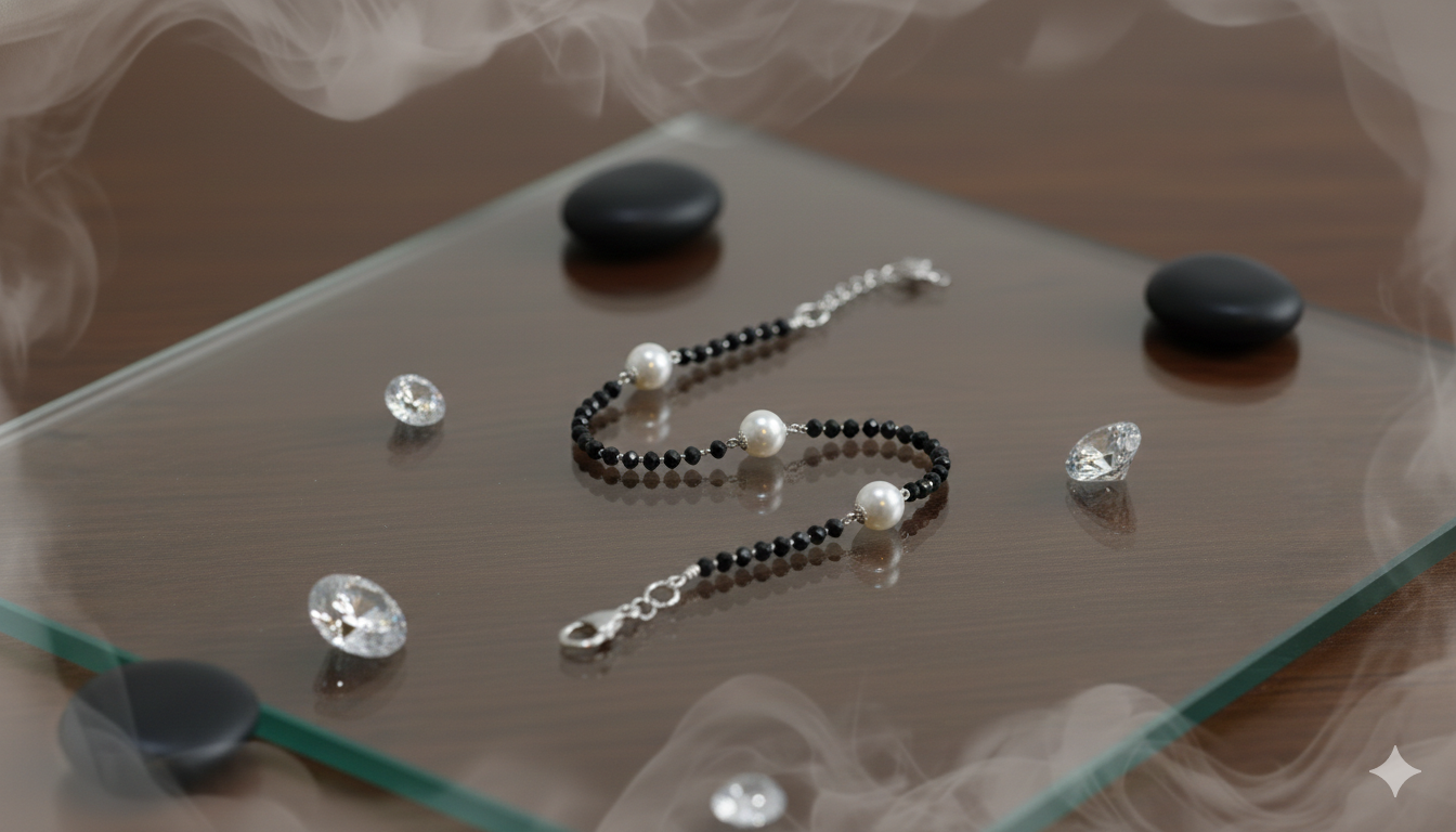 The Obsidian Pearl Link Bracelet_3