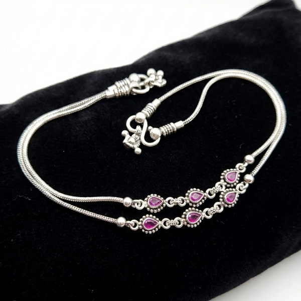 Traditional Silver Payal_1