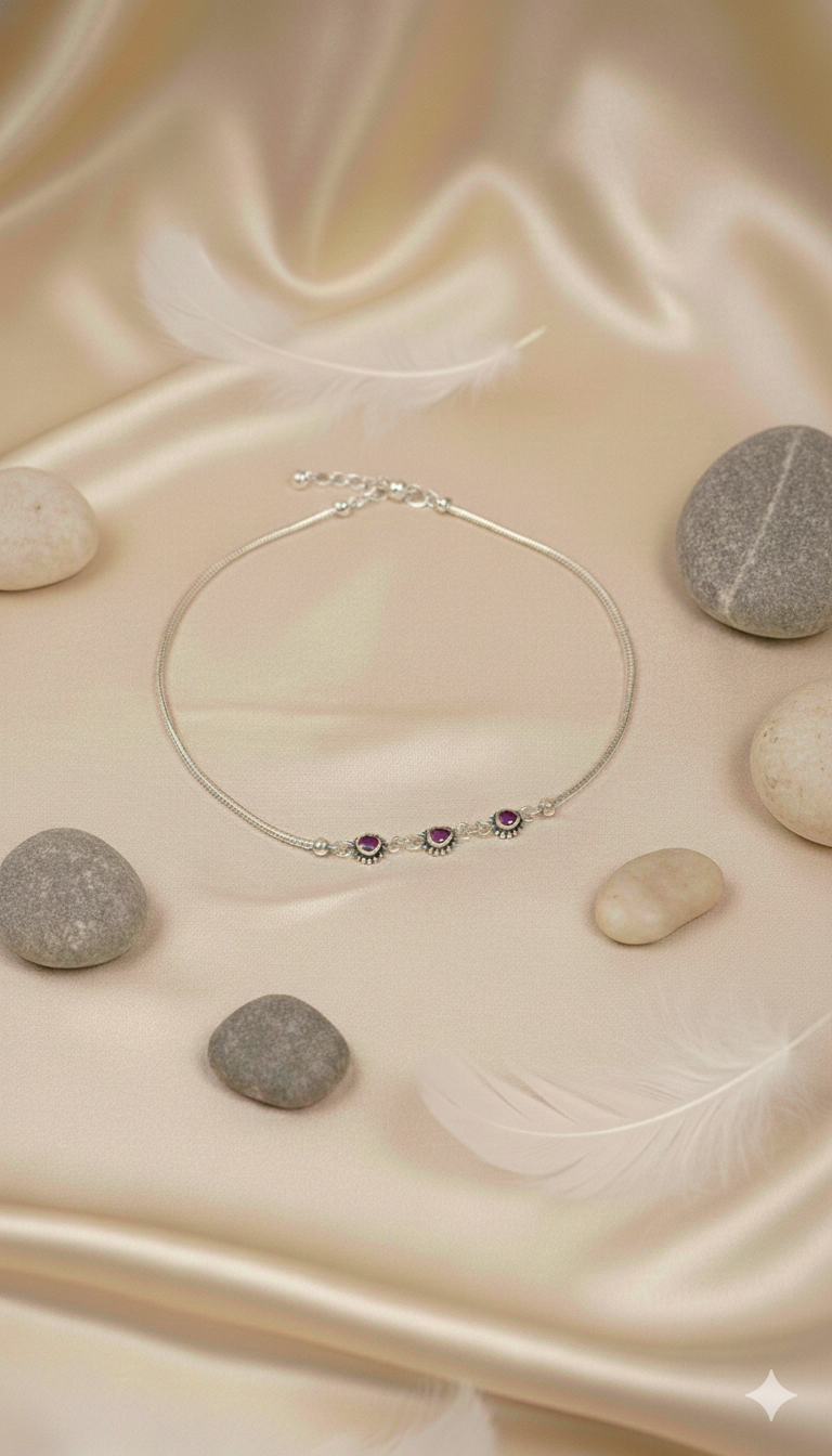 Traditional Silver Payal_3
