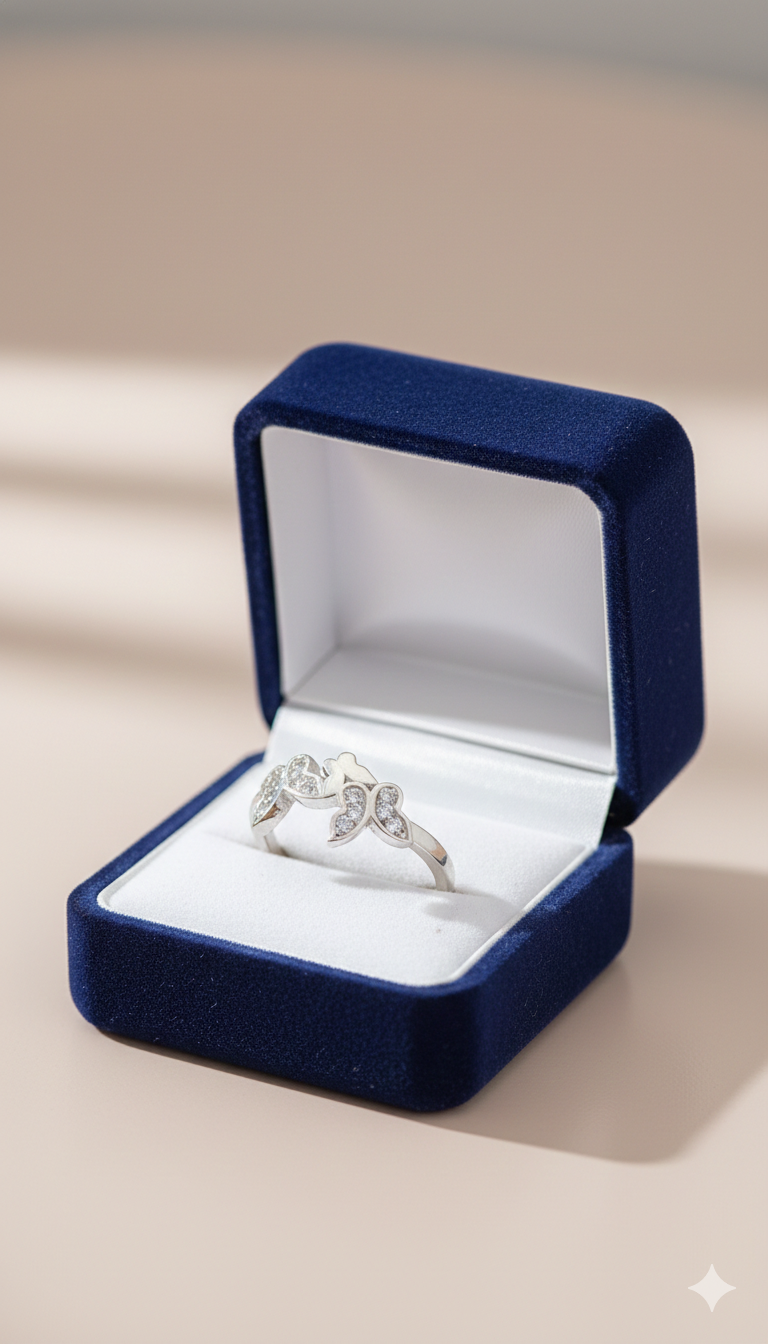 Triple Butterfly Pave Ring_3