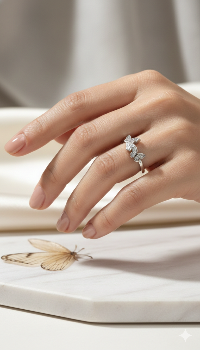 Triple Butterfly Pave Ring_4