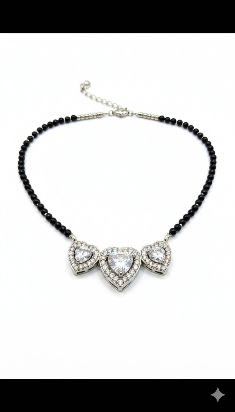 Triple Heart Halo Necklace_1