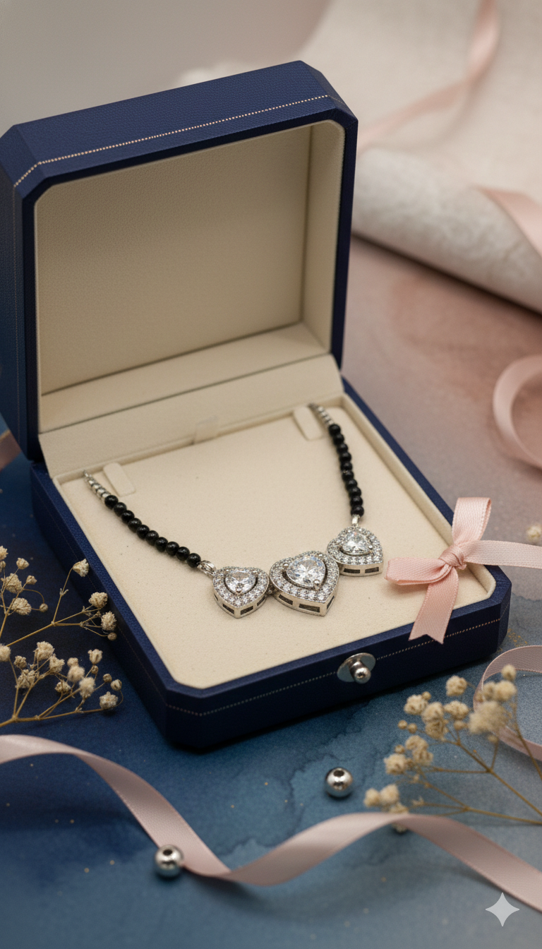 Triple Heart Halo Necklace_4