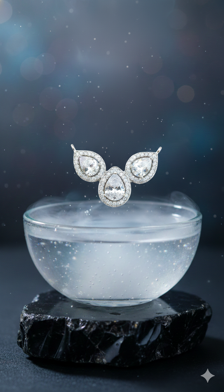 Triple Pear Halo Pendant_3