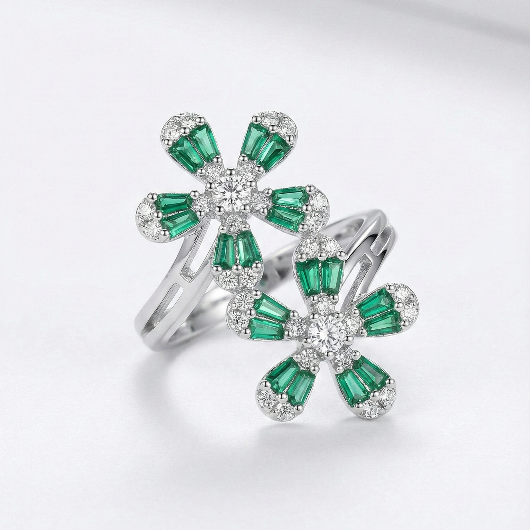 Twin Blossom Sparkle Ring_1