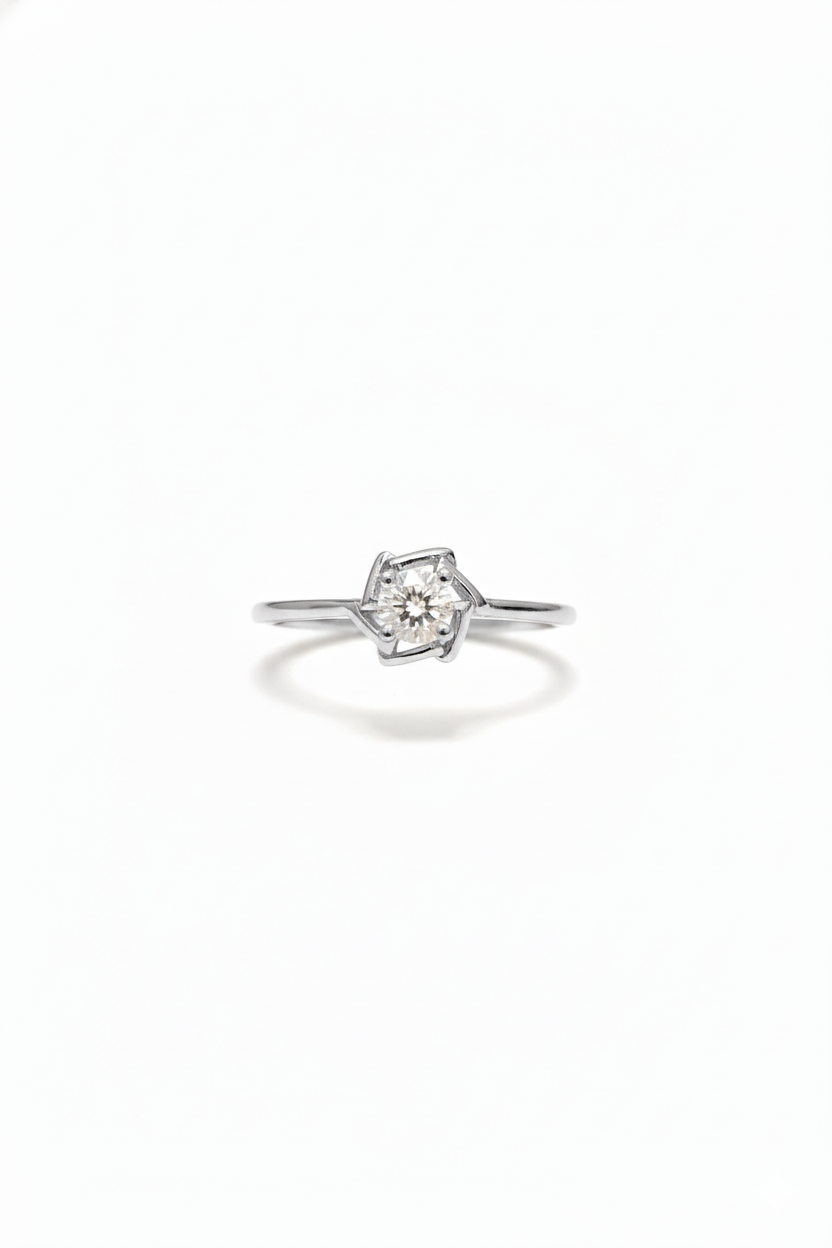 Twisted Halo Solitaire Ring_1