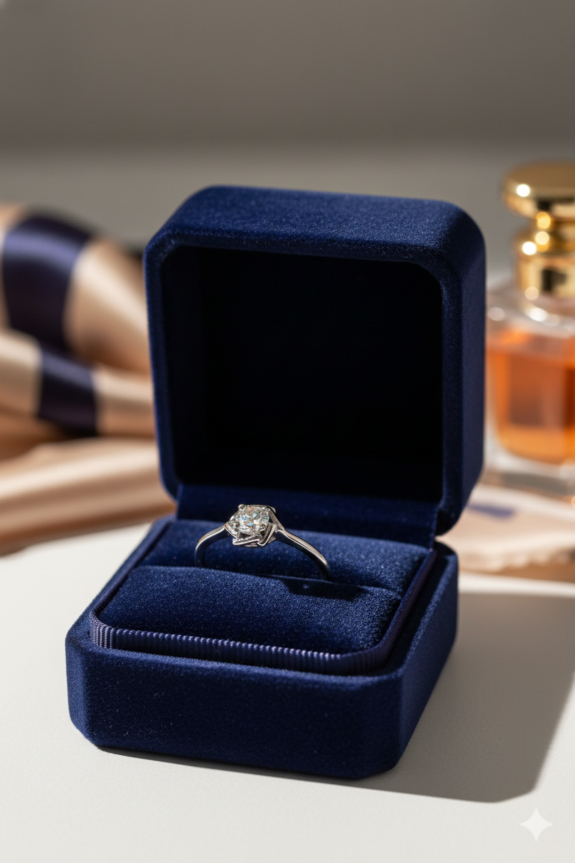 Twisted Halo Solitaire Ring_4