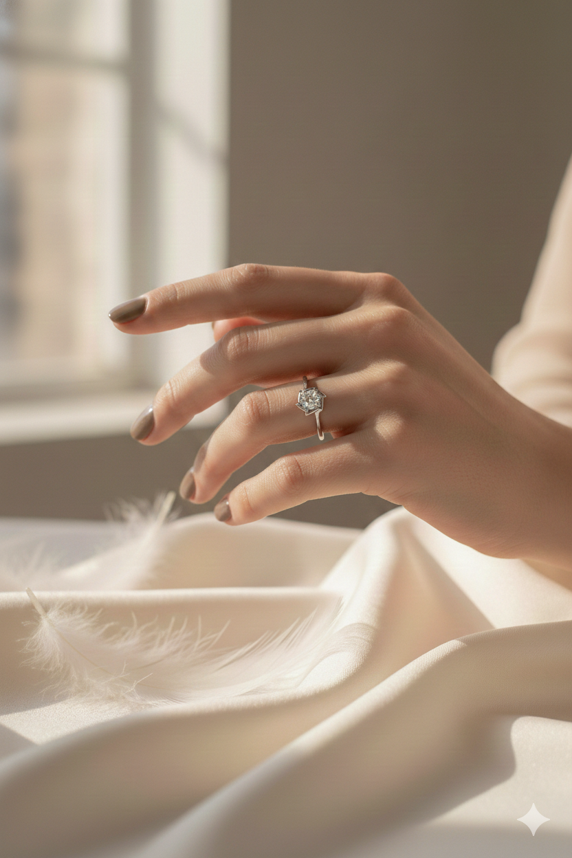 Twisted Halo Solitaire Ring_5