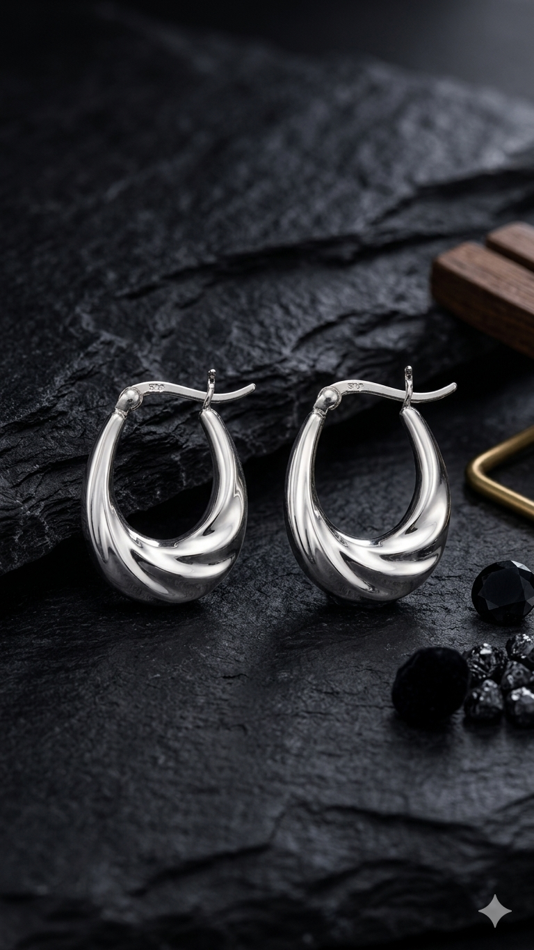 Twisted Hoop Earrings