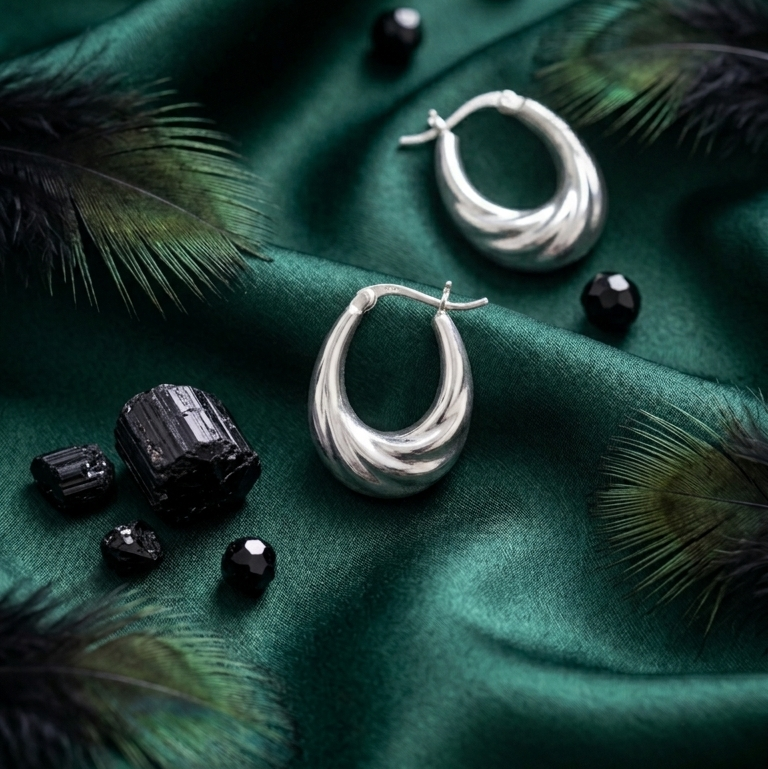 Twisted Hoop Earrings