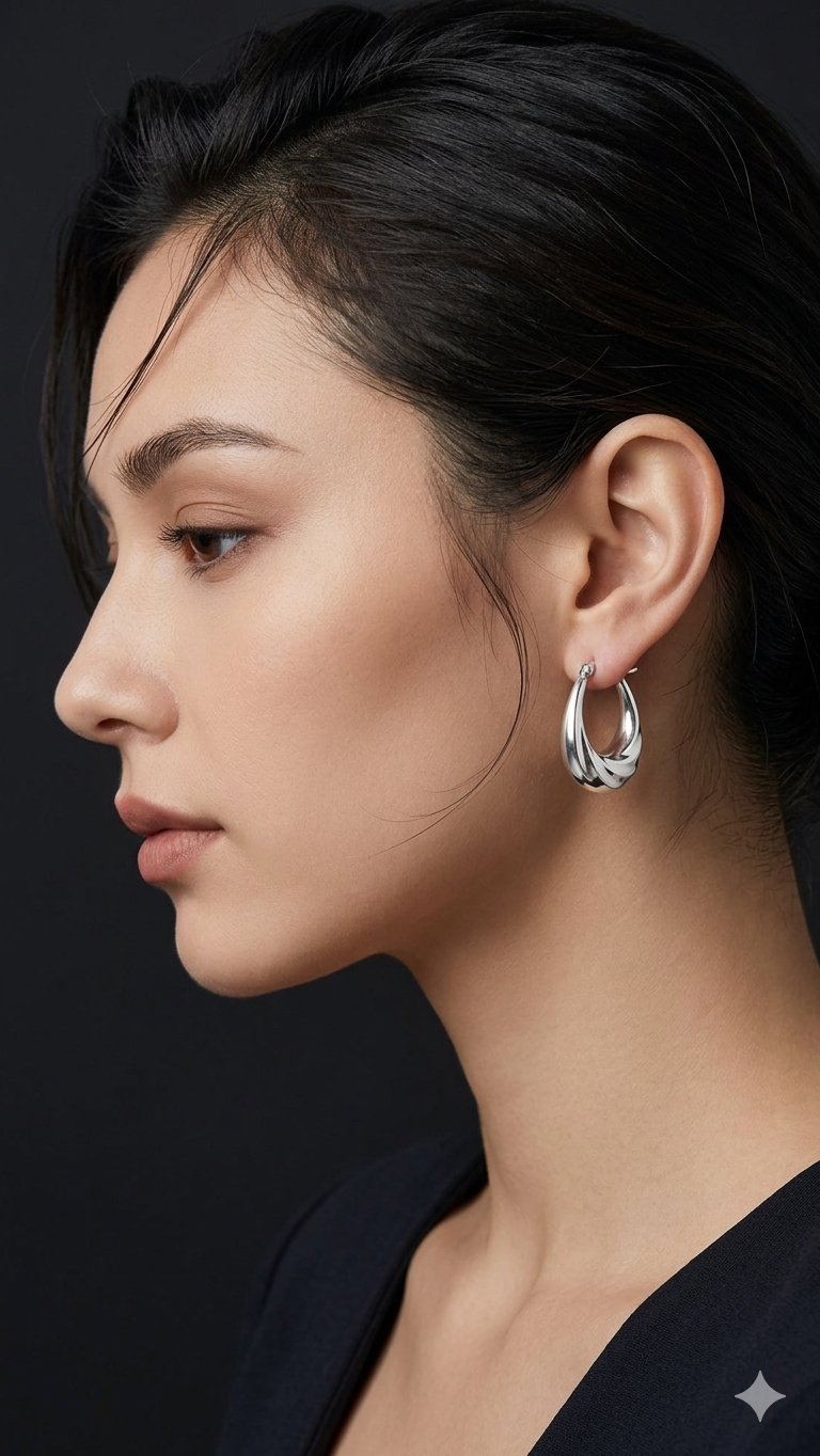 Twisted Hoop Earrings