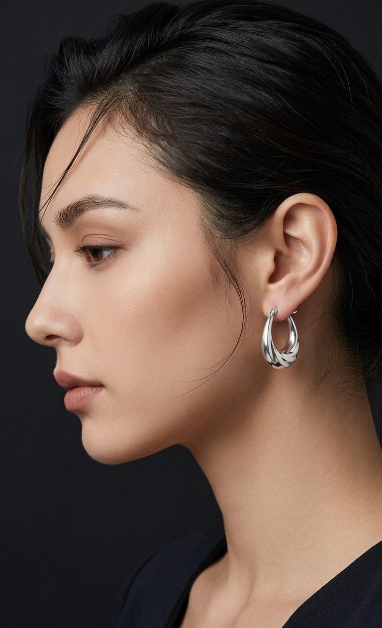 Twisted Hoop Earrings