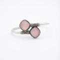 Vintage Style Pink Gemstone Bangle_1