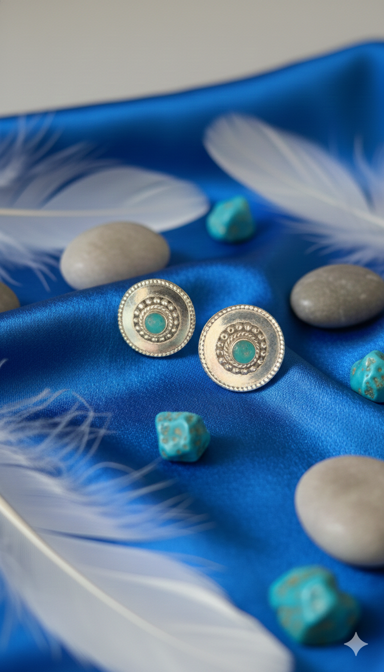 Vintage Turquoise Studs_2