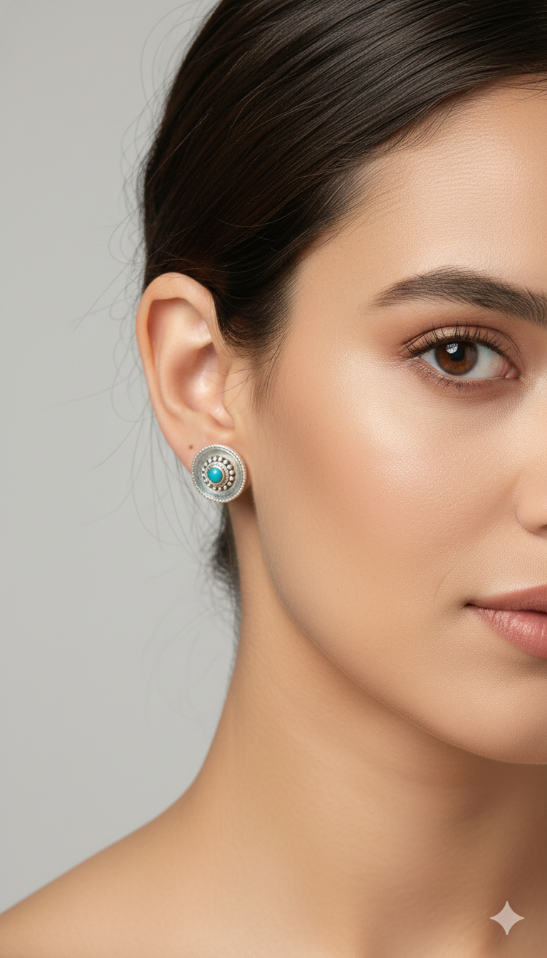 Vintage Turquoise Studs_3