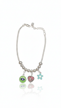 Whimsical Protection Evil Eye & Heart Charm Bracelet_1