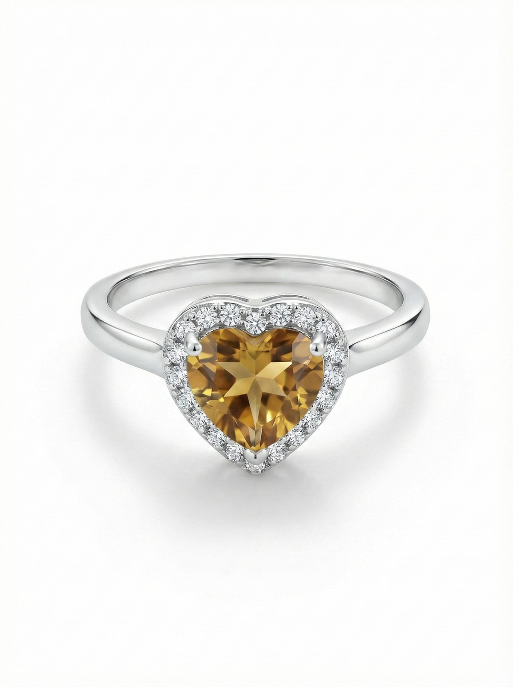 Yellow Heart Gemstone Ring_1