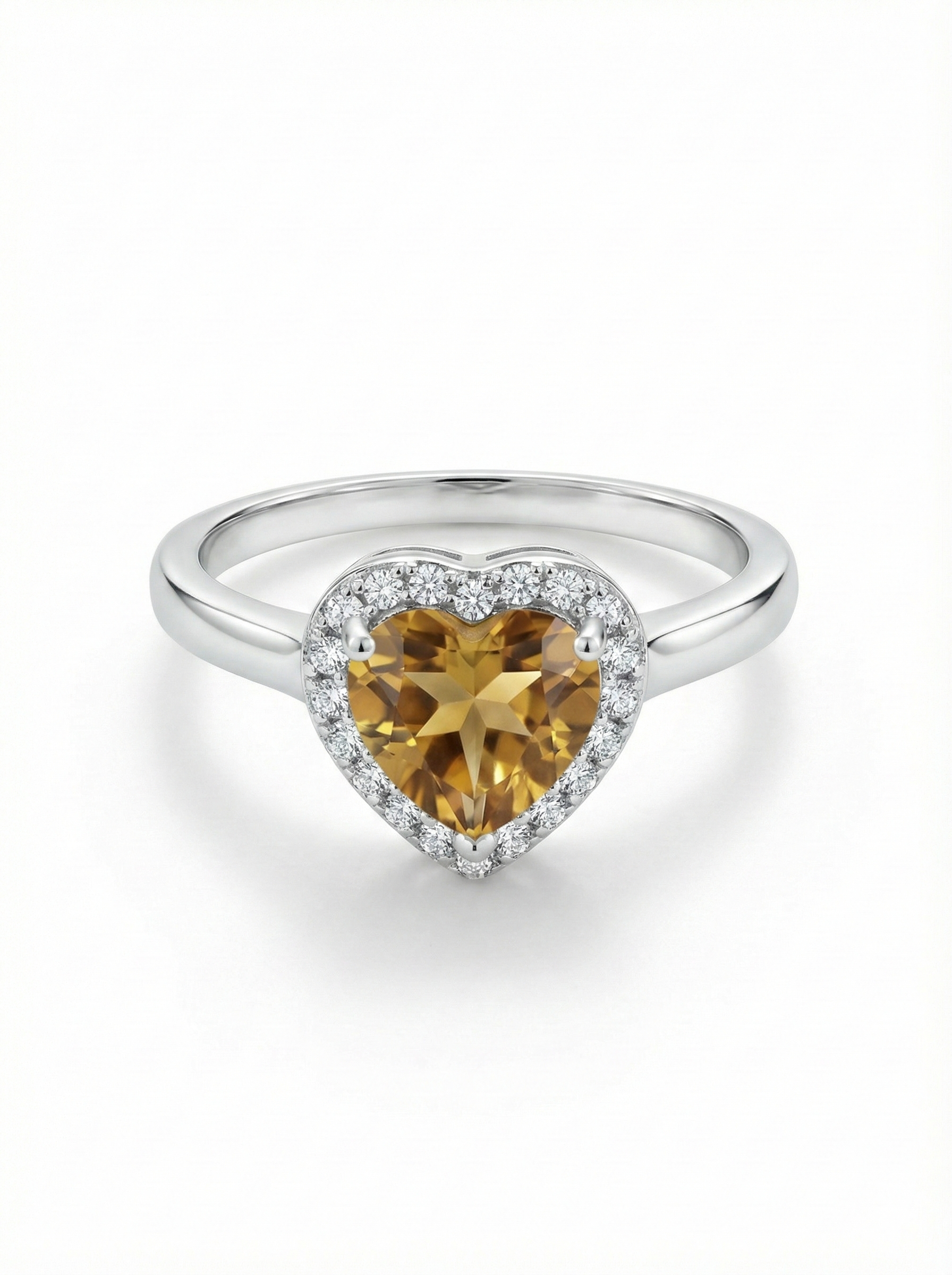 Yellow Heart Gemstone Ring_1