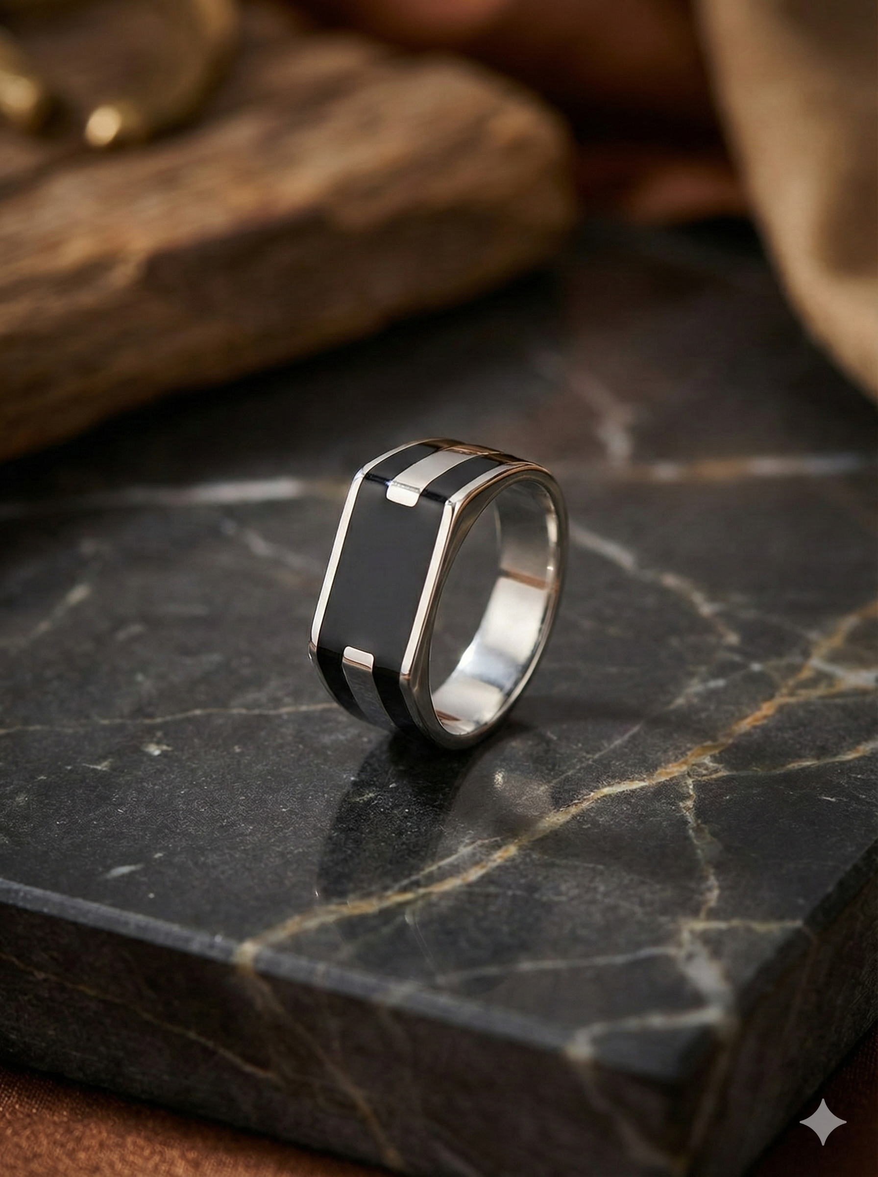 contemporary Unisex Silver Ring_2