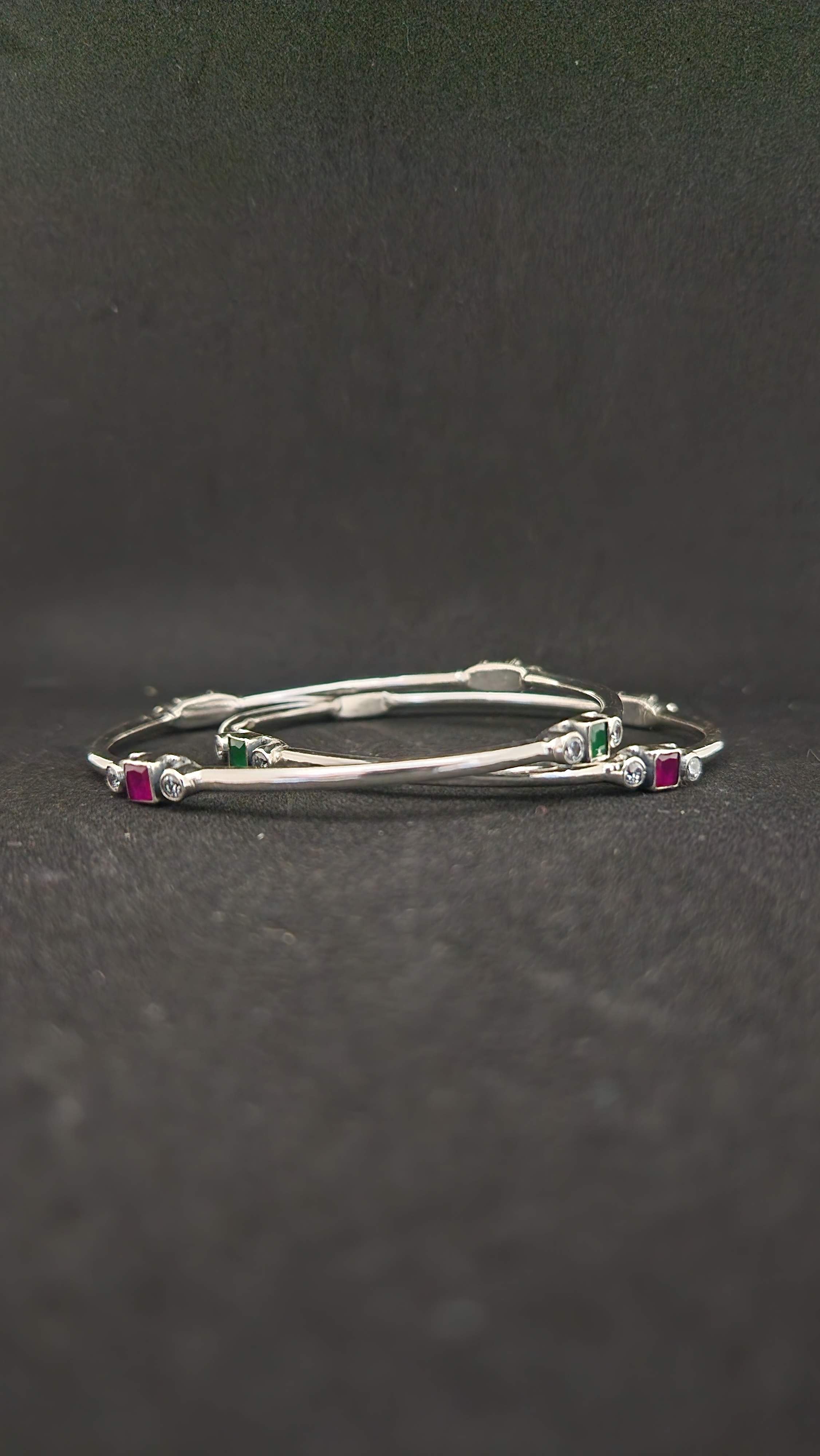Modern Heritage Silver Bangles