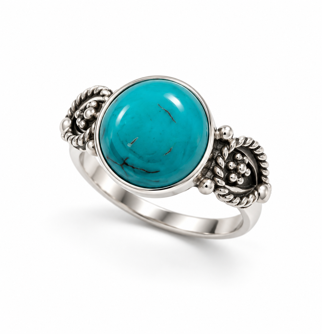 Blue Pearl Ring by Myrah Jewels